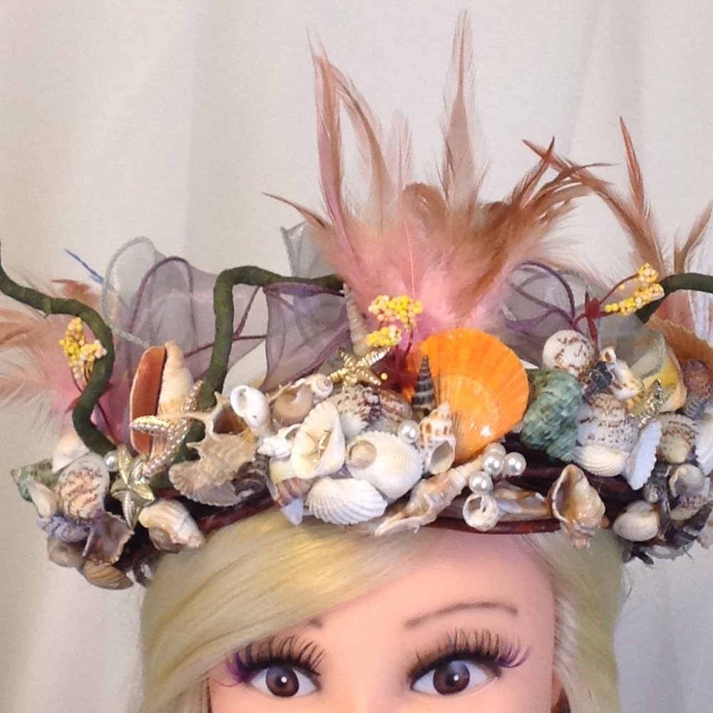 Mermaid theme Headpiece, Fascinator, Cosplay dress up